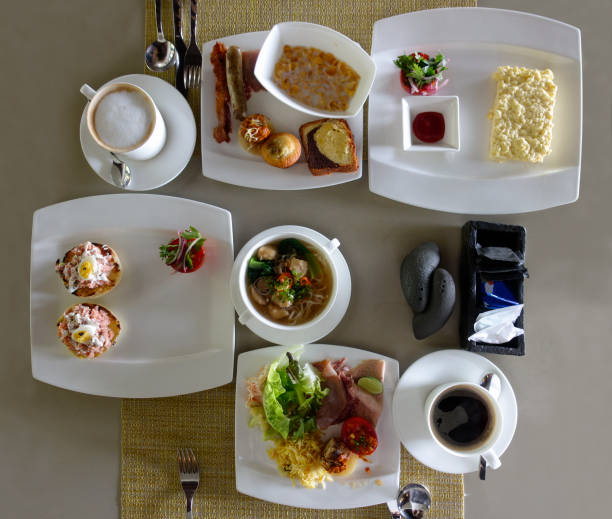 istock Restaurant Delicious food on holiday table, holiday 921802242