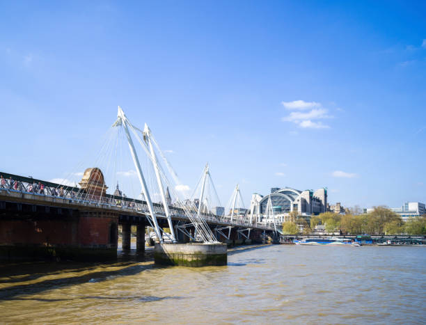 Hungerford Bridge and Golden Jubilee Bridges