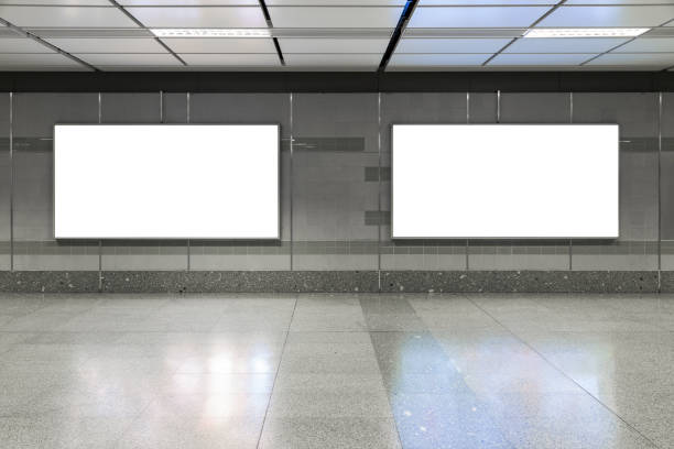 istock Blank billboard in subway. Useful for your advertising. 921808560