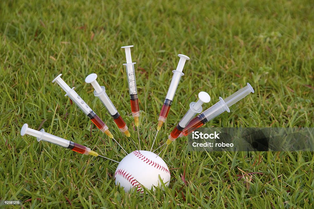 野球のステロイド - 注射器のロイヤリティフリーストックフォト