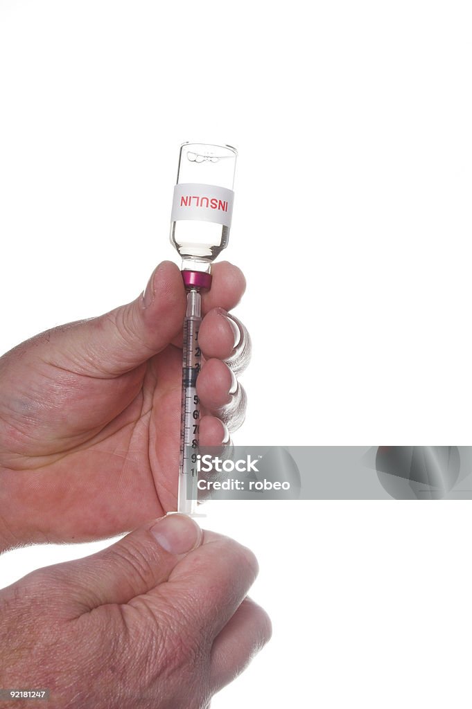 Iniezione di insulina - Foto stock royalty-free di Affilato