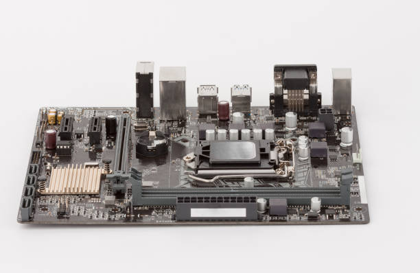 istock Modern, new, motherboard isolated on white background 921816984