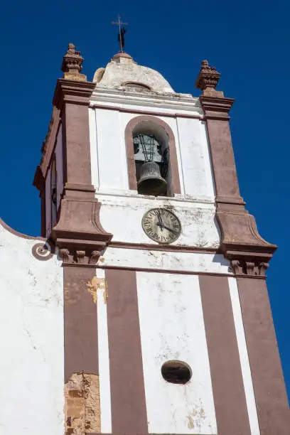 The beautiful Silves Cathedral in the historic town of Silves in Portugal.