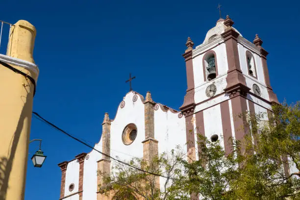 The beautiful Silves Cathedral in the historic town of Silves in Portugal.