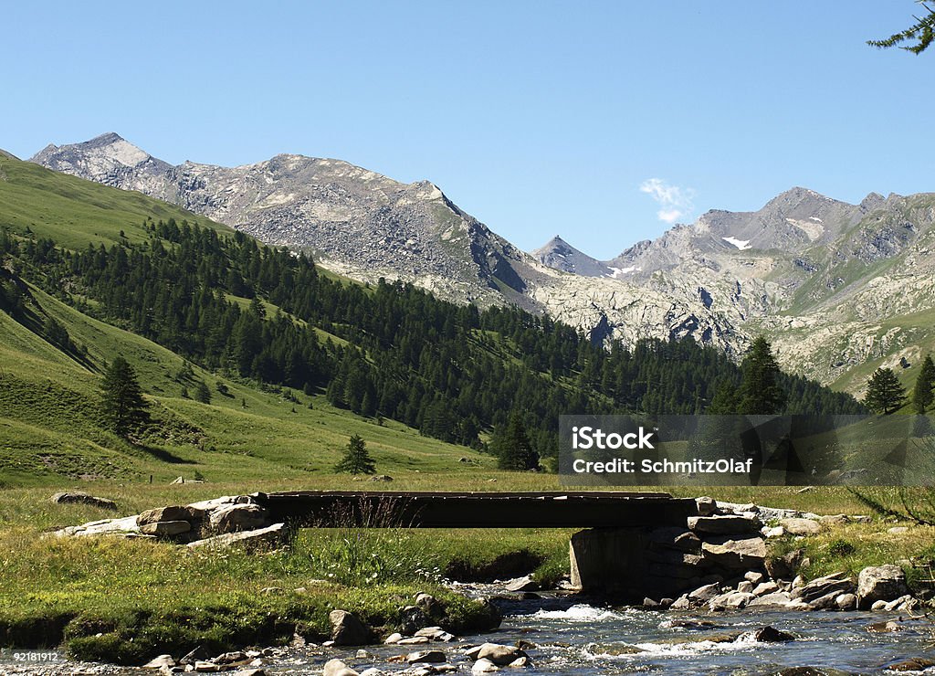 Alpi-Summermorning nel Parco Nazionale del Mercantour - Foto stock royalty-free di Montagna