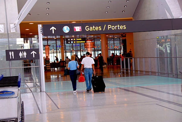 People gate airport  airports canada stock pictures, royalty-free photos & images