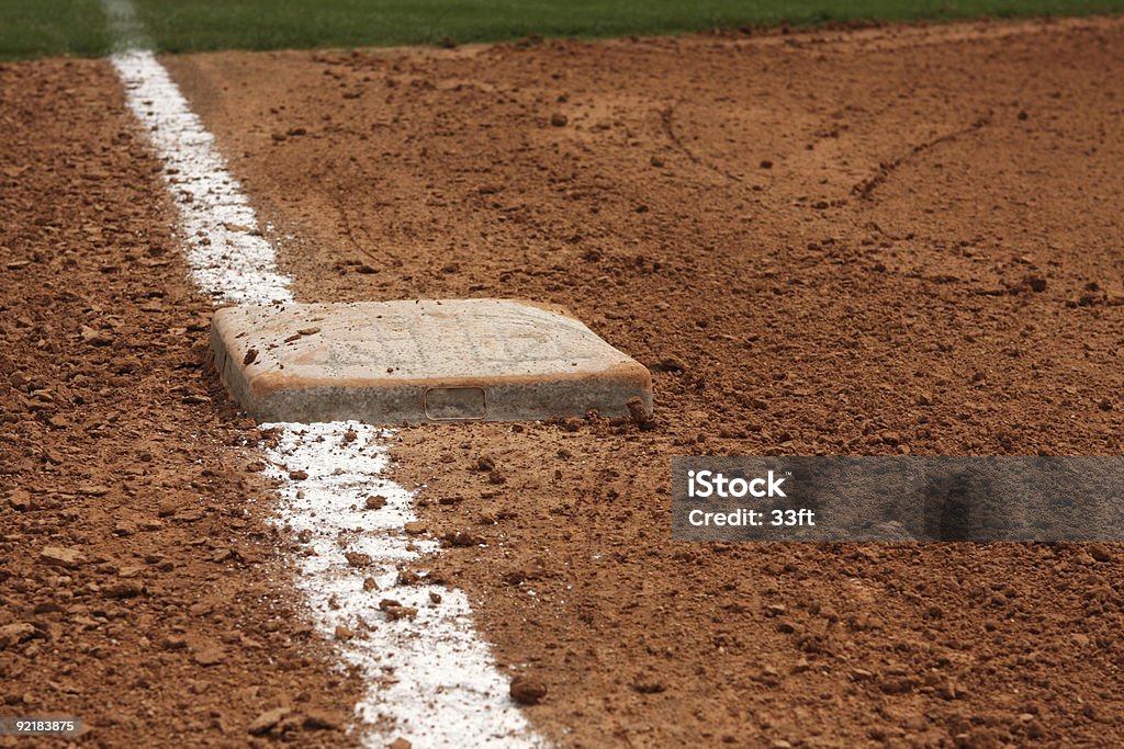 Terrain de Baseball à Base de tiers - Photo de Base de base-ball libre de droits