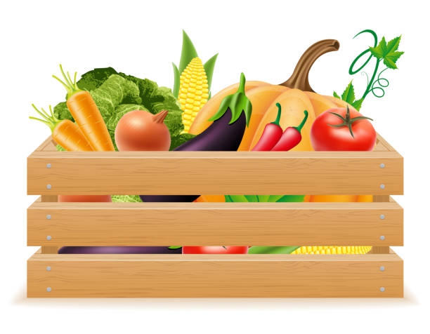 istock wooden box with fresh and healthy vegetables vector illustration 921839154