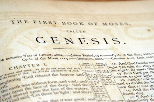 Genesis-old bible photo