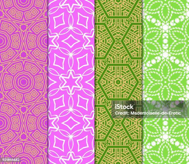 Azurage Pattern Azuro Geometric Patterns Set Vector Illustration Stock Illustration ...