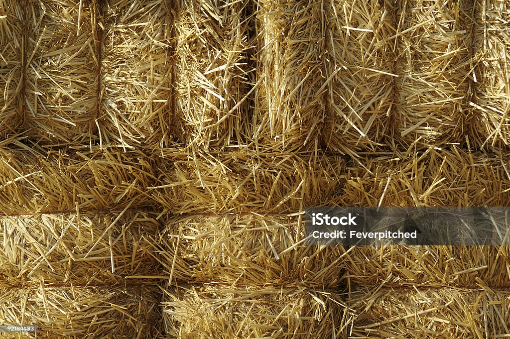 Stacked Straw Hay Bails  Abstract Stock Photo