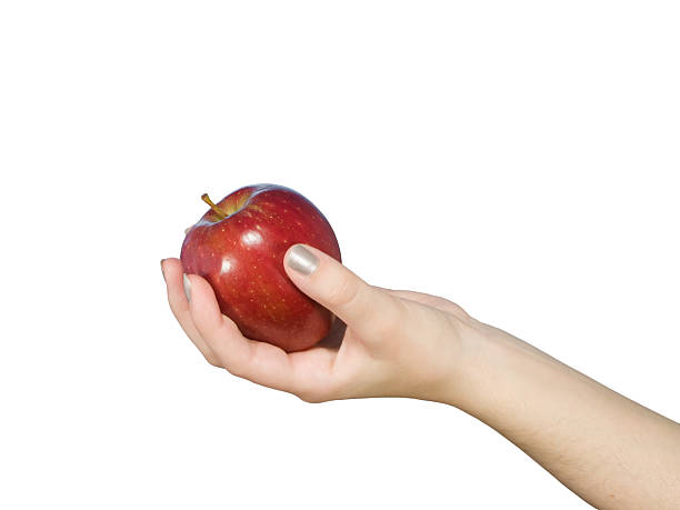 istock Woman offering a red apple 92184970