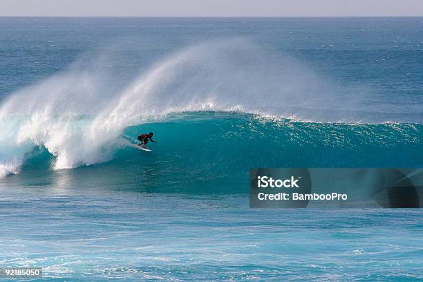 Tubeshot Stock Photo - Download Image Now - Surfing, Big Island - Hawaii Islands, Breaking Wave