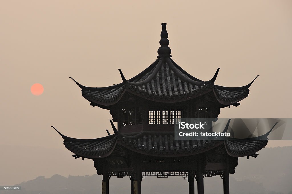 Chinesischer Pavillon - Lizenzfrei Architektur Stock-Foto