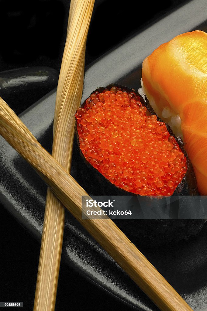 sushi-Teller - Lizenzfrei Asiatische Küche Stock-Foto