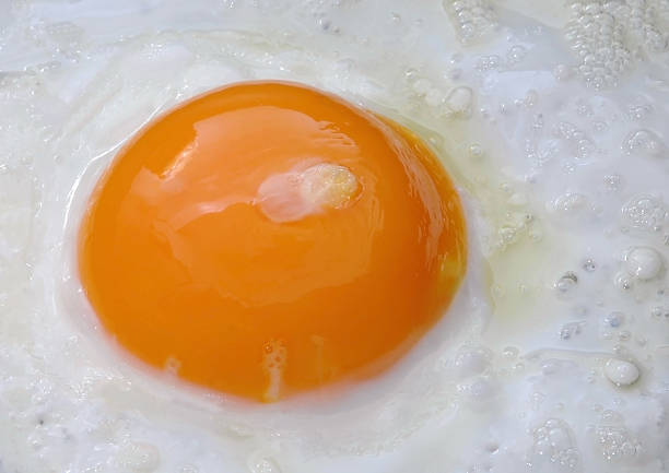 istock Egg close up frying in pan 92186291