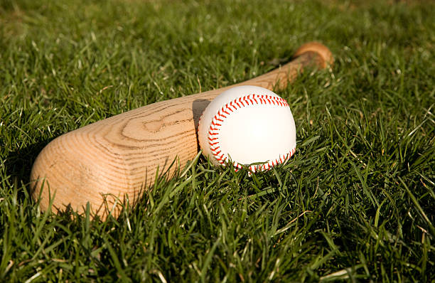 Time to Play Ball  baseball bat home run baseball wood stock pictures, royalty-free photos & images