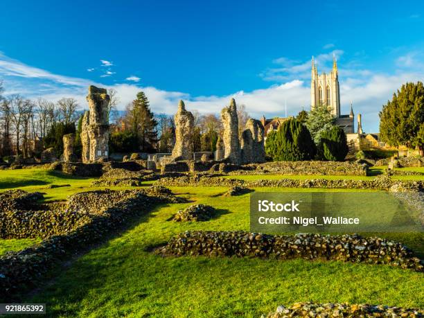 Bury St Edmunds Benedictine Abbey Stock Photo - Download Image Now - Bury St Edmunds, Abbey - Monastery, Ancient