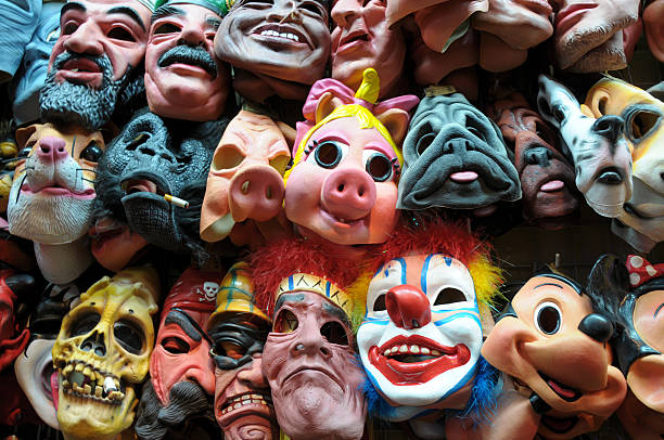 máscara - face paint human face mask carnival fotografías e imágenes de stock