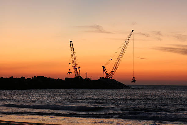 Sea work stock photo