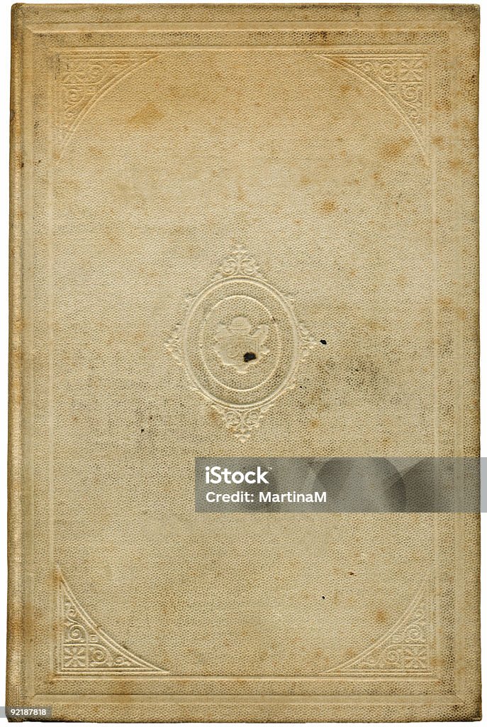 Livro antigo com uma ilustração de uma moldura floral - Royalty-free Abstrato Foto de stock