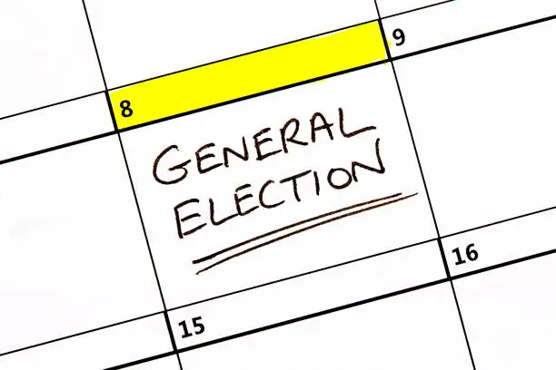 The 8th June highlighted on a calendar reminding you about the General Election.