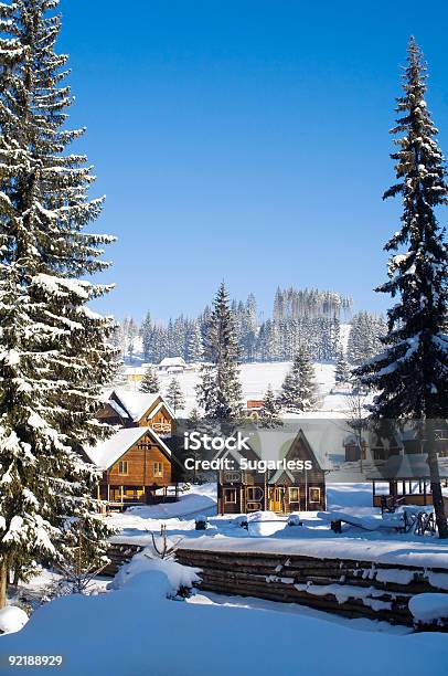 Winter Houses Stock Photo - Download Image Now - Snow, Chalet, Ukraine