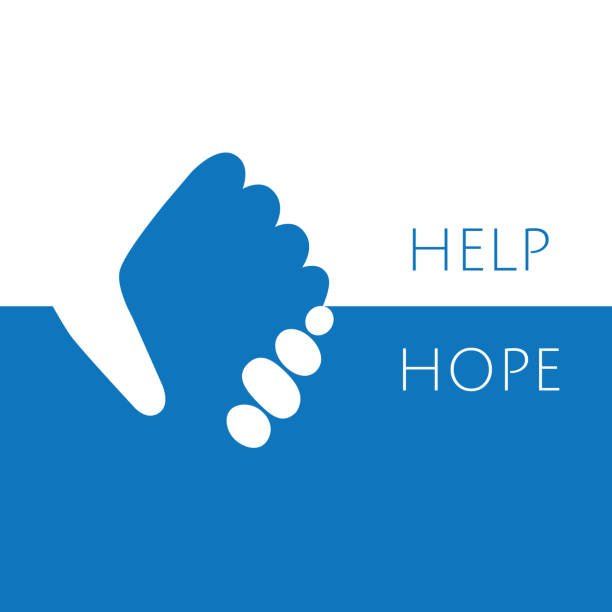 ilustrações de stock, clip art, desenhos animados e ícones de help and hope icon graphic design - hope