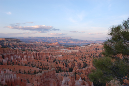 Hoodoos in Bryce Canyon, seen from Sunset Point Point in Bryce Canyon National Park, Utah.