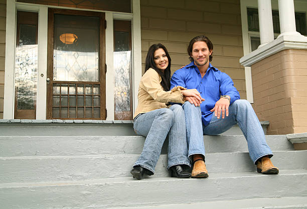 istock Young Couple With New House 92189145