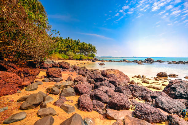 Beach in Goa, India stock photo