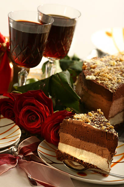 Jubiläum chocolate cake slice – Foto