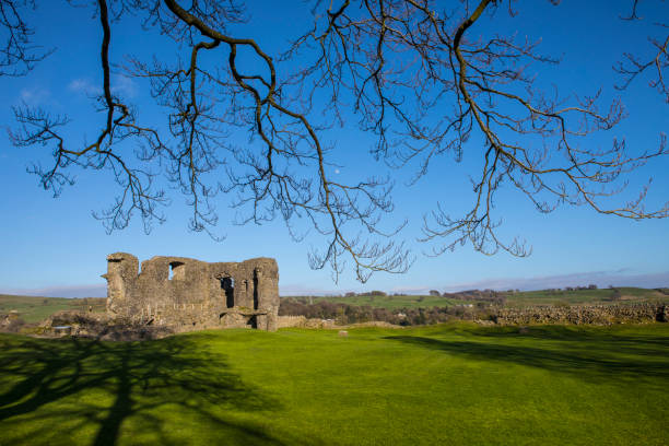 Ruins of Kendal Castle in the Lake District, UK stock photo