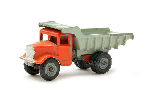 istock Scale model toy Dumper Truck in red and grey 92190642