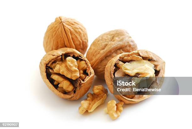 Walnuts Stock Photo - Download Image Now - Broken, Close To, Close-up