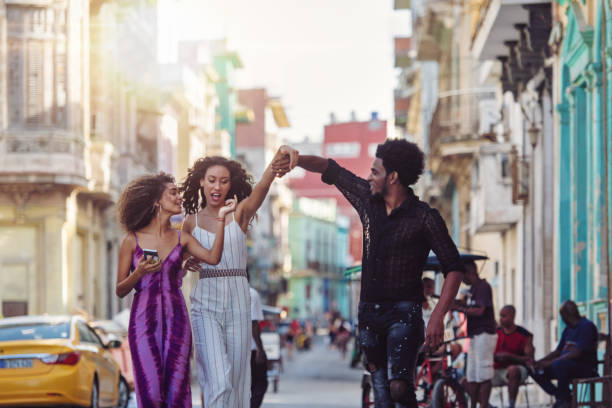 istock Mixed-race Cuban friends in Havanna 921909682