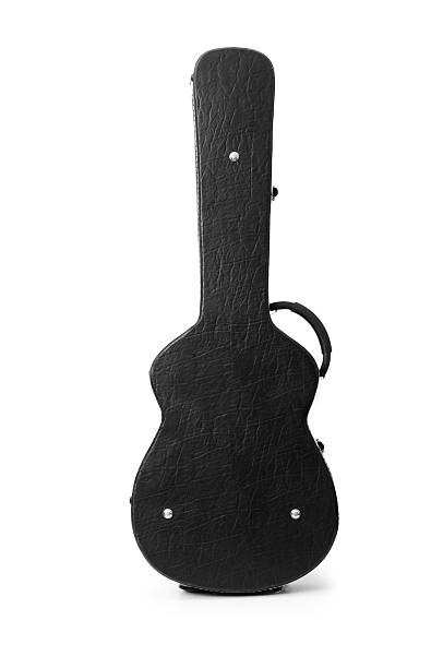 istock Black guitar case isolated on the white 92191195