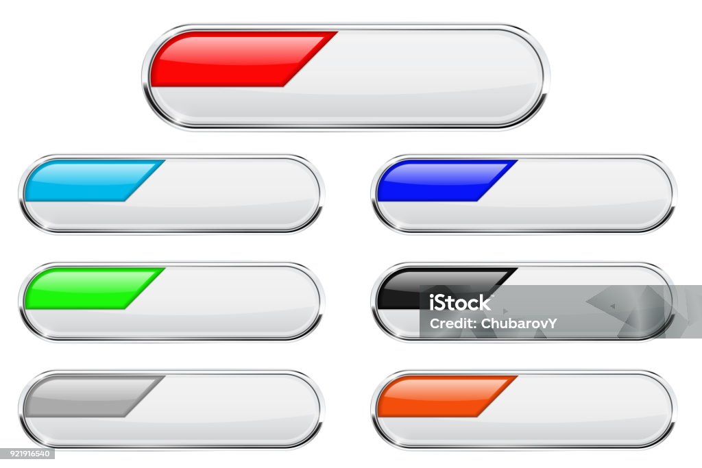Button Tag Color White Buttons With Colored Tags Stock Illustration - Download Image Now ...