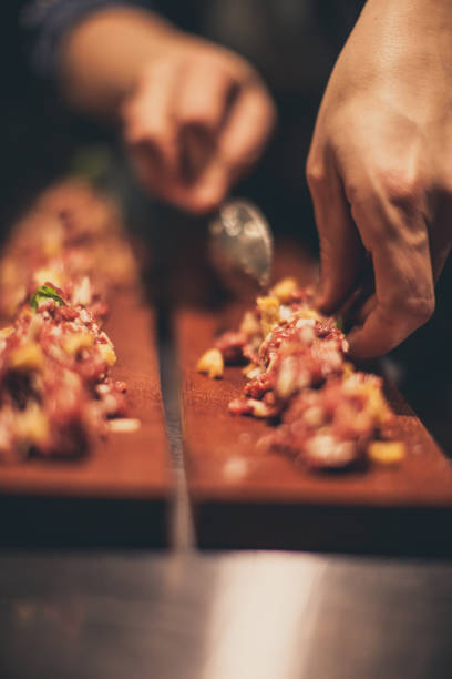 istock Chef At Work. Caterer Cooking In Commercial Kitchen 921916688