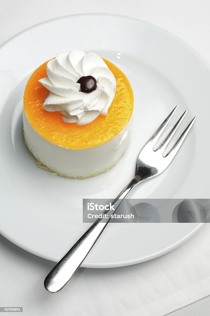 cheesecake de naranja - Foto de stock de Alcorza libre de derechos