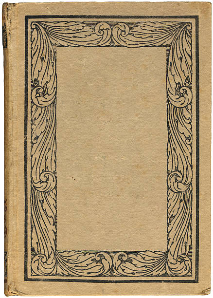 istock Antique Book with an illustration of a floral frame 92192495