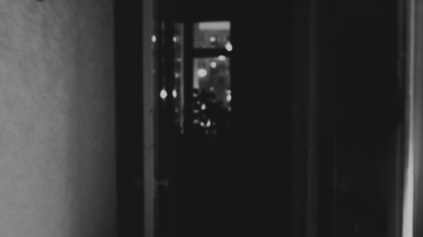 istock dark night home. abstract horror contrasts. 921930070