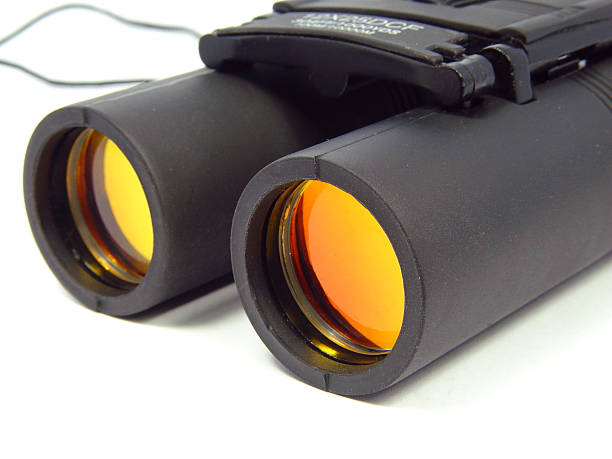 binocolo - binoculars watching optical instrument closed foto e immagini stock