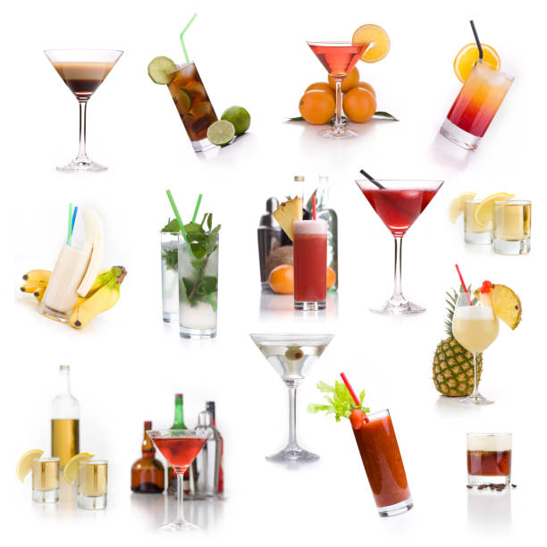 istock Cocktail menu - Lots of different classic cocktails 921938830