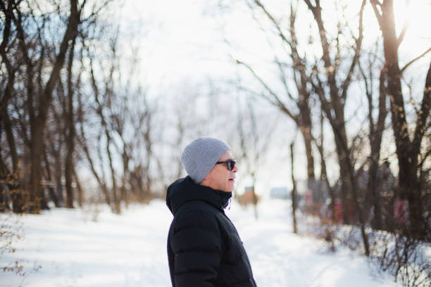 istock Portrait of a mature man during winter 921940406