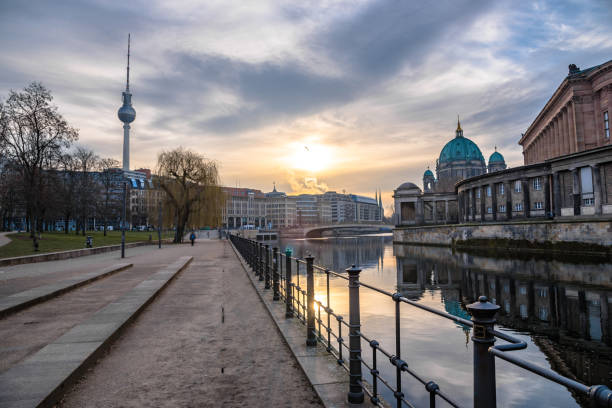 istock sunrise over museums island in berlin 921946008