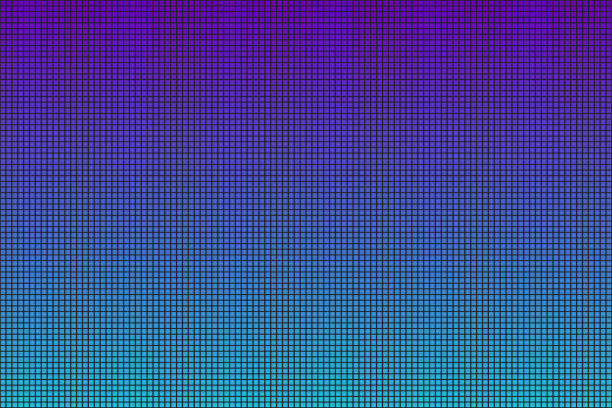 ilustrações de stock, clip art, desenhos animados e ícones de vector realistic isolated gradient led screen background for decoration and covering. - backdrop blue contemporary pattern