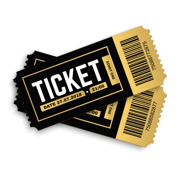 ilustrações de stock, clip art, desenhos animados e ícones de vector tickets. - ticket movie theater movie movie ticket