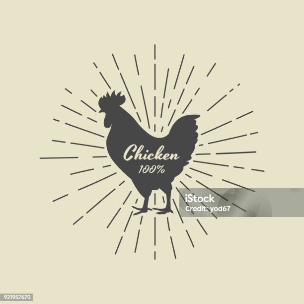 Vecteur Du Lettrage Dans La Silhouette De Poulet Illustration Vectorielle Pour Lépicerie Magasins De Viande Demballage Et La Publicité Illustration Simple Vectoriels Éditables De Couches Vecteurs libres de droits et plus d'images vectorielles de Icône