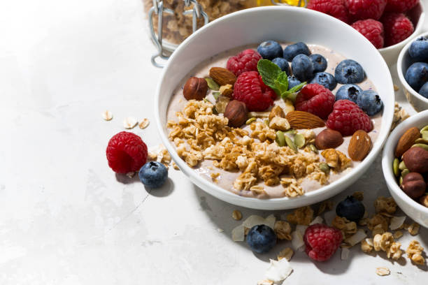 istock muesli with yogurt and fresh berries for breakfast 921957872
